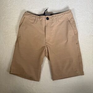 O'Neill Hybrid Shorts Mens Sz 30 Khaki Tan Stretch Quick Dry Boardshorts OG 52